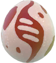 Decorative background egg