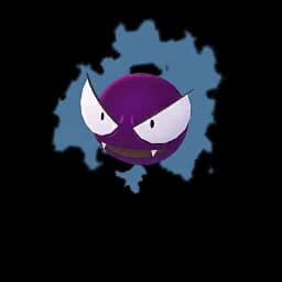 Sprite chromatique en jeu de Fantominus dans Pokémon GO