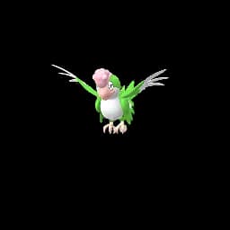 Green Plumage Squawkabilly Pokemon Go In-game Shiny Sprite