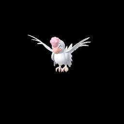 White Squawkabilly Pokemon Go In-game Shiny Sprite