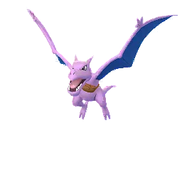 Sprite brilhante do jogo Pokémon GO de Aerodactyl (Summer 2023)