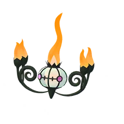 Chandelure Pokémon GO In-game Shiny Sprite