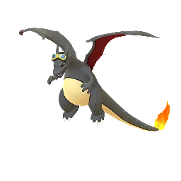 Sprite cromatico di gioco Pokémon GO di Charizard (Goggles 2026)