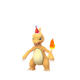 Sprite cromatico di gioco Pokémon GO di Charmeleon (Jan 2020 Noevolve)