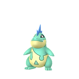 Sprite variocolor del juego Pokémon GO de Croconaw