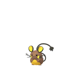 Sprite cromatico di gioco Pokémon GO di Dedenne