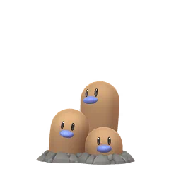 Sprite cromatico di gioco Pokémon GO di Dugtrio