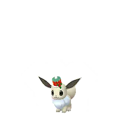 Sprite chromatique en jeu de Évoli (Holiday 2022) dans Pokémon GO