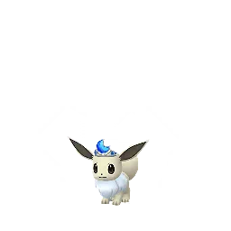 Sprite cromatico di gioco Pokémon GO di Eevee (Gofest 2024 Mtiara)