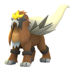 Entei Pokémon GO In-game Shiny Sprite