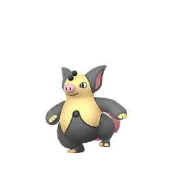 Sprite cromatico di gioco Pokémon GO di Grumpig