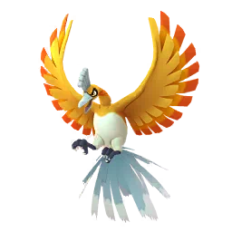 Sprite cromatico di gioco Pokémon GO di Ho-Oh (S)