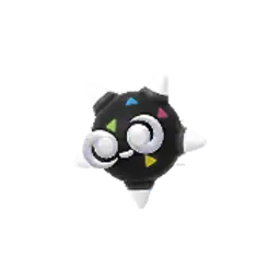 Sprite brilhante do jogo Pokémon GO de Minior (Plumagem Azul)