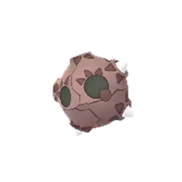 Sprite variocolor del juego Pokémon GO de Minior (Forma Meteorito)