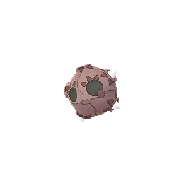Sprite chromatique en jeu de Météno (Meteor Red) dans Pokémon GO