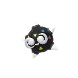 Sprite cromatico di gioco Pokémon GO di Minior (Piume Gialle)