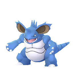 Sprite chromatique en jeu de Nidoking dans Pokémon GO