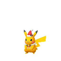 Pikachu (Holiday 2023) Pokémon GO In-game Shiny Sprite