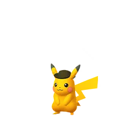 Sprite chromatique en jeu de Pikachu (Safari 2020 Noevolve) dans Pokémon GO