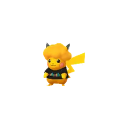 Sprite variocolor del juego Pokémon GO de Pikachu (Anniversary 2026 Thailand 01)