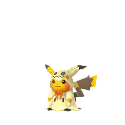 Sprite chromatique en jeu de Pikachu (Automne 2019) dans Pokémon GO