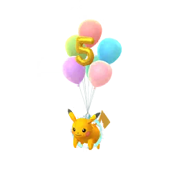 Pikachu (Flying 5th Anniv) Pokémon GO In-game Shiny Sprite