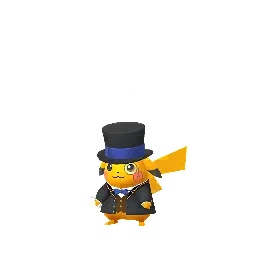 Pikachu (Gofest 2025 Monocle Blue) Pokémon GO In-game Shiny Sprite