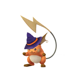 Sprite cromatico di gioco Pokémon GO di Raichu (Halloween 2017)