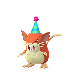Sprite variocolor del juego Pokémon GO de Raticate (Jan 2020 Noevolve)