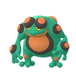 Sprite variocolor del juego Pokémon GO de Seismitoad