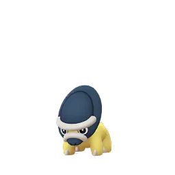 Sprite cromatico di gioco Pokémon GO di Shieldon