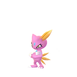 Sprite variocolor del juego Pokémon GO de Sneasel