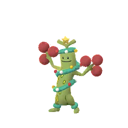 Sprite brilhante do jogo Pokémon GO de Sudowoodo (Winter 2025)