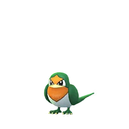Sprite cromatico di gioco Pokémon GO di Taillow