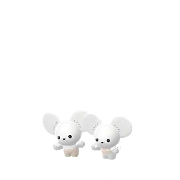 Tandemaus Pokémon GO In-game Shiny Sprite