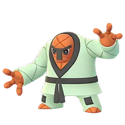 Sprite variocolor del juego Pokémon GO de Throh