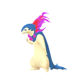 Sprite brilhante do jogo Pokémon GO de Typhlosion (Hisuian)