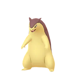 Sprite cromatico di gioco Pokémon GO di Typhlosion