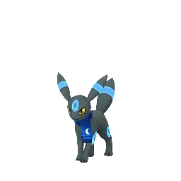 Sprite cromatico di gioco Pokémon GO di Umbreon (Gofest 2024 Mscarf)
