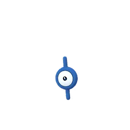 Sprite variocolor del juego Pokémon GO de Unown (I)
