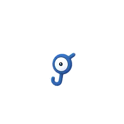 Sprite variocolor del juego Pokémon GO de Unown (J)
