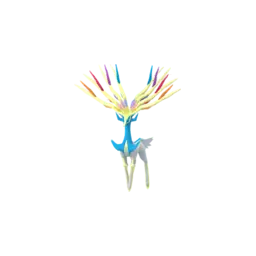 Sprite brilhante do jogo Pokémon GO de Xerneas (Active)